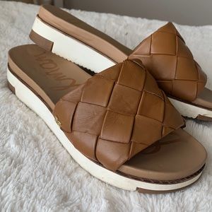 Sam Edelman Adaley Saddle Leather Slip on Sandals